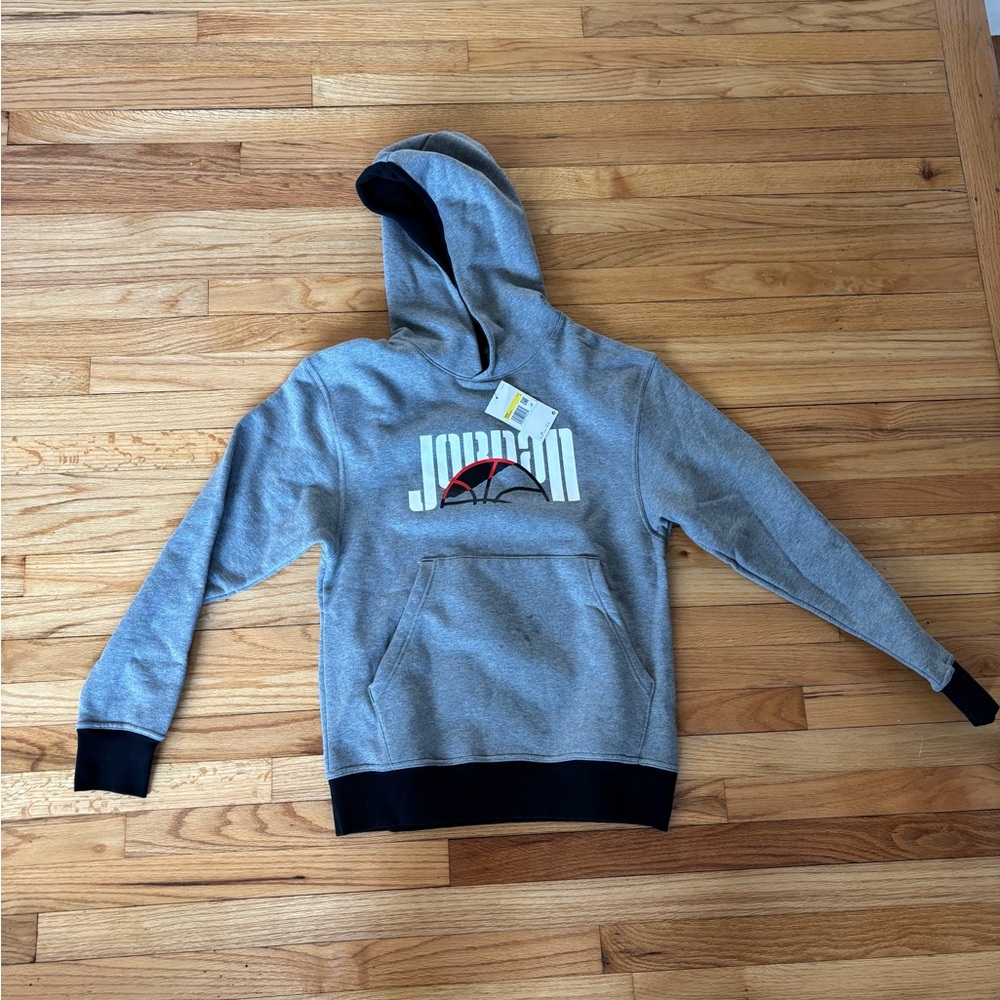 Jordan Gray and Black Hoodie Sweatshirt